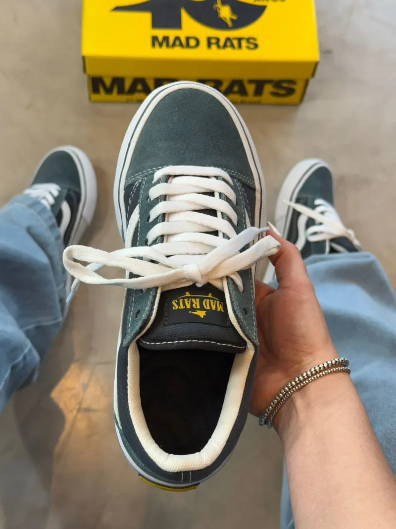 Tênis Mad Rats Old School Azul Petróleo