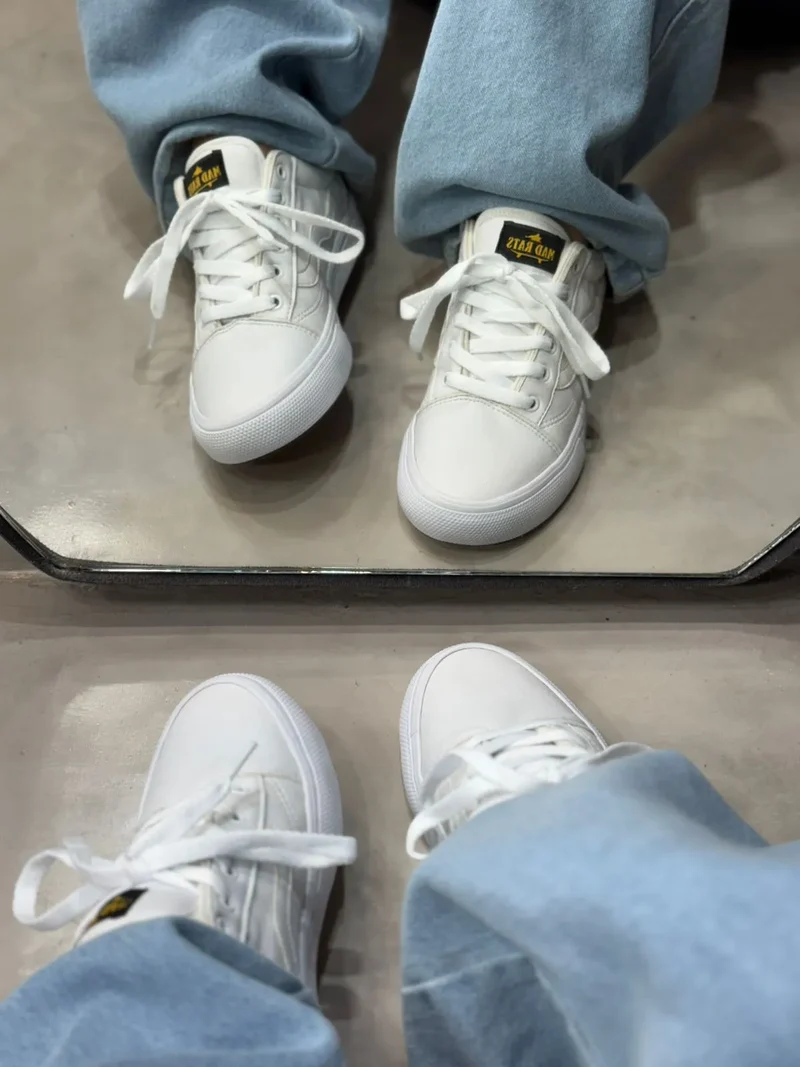 Tênis Mad Rats Old School White Couro