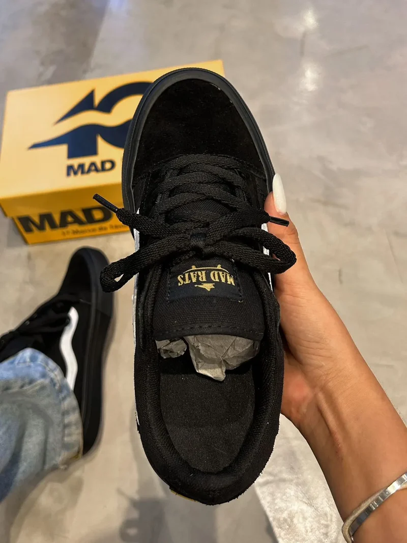 Tênis Mad Rats Old School Black/White