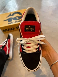 Tenis Mad Rats Preto/Vermelho Old School