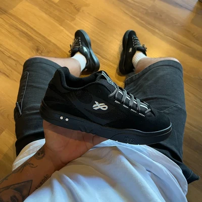 Öus Fluente GTX Preto Branco Preto Essencial