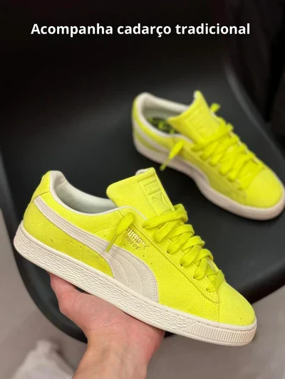 Puma Suede Neon Verde