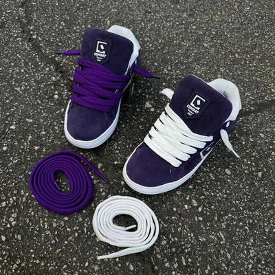 Qix Combat Suede Roxo/Branco