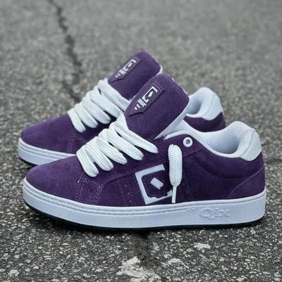 Qix Combat Suede Roxo/Branco