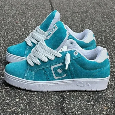 Qix Combat Suede Azul/Branco