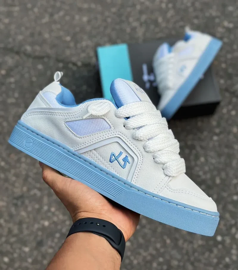 Tesla x Lokal Big Branco Azul Hydra