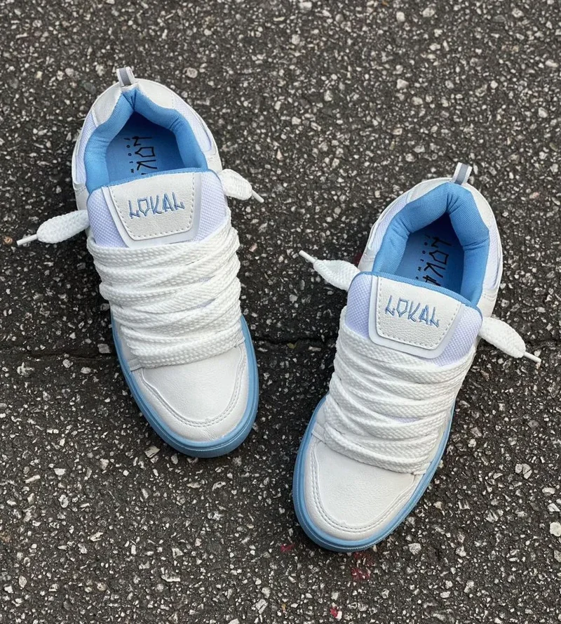 Tesla x Lokal Big Branco Azul Hydra