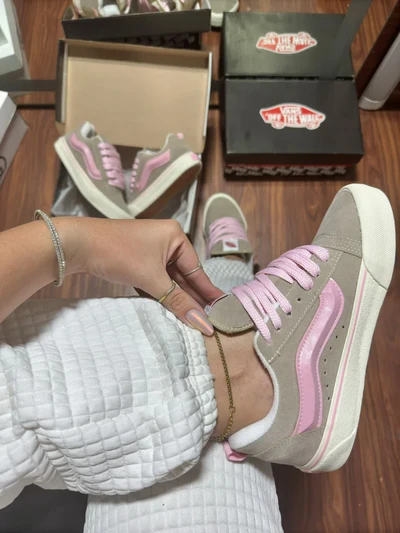 Vans Knu Skool Marrom e Rosa