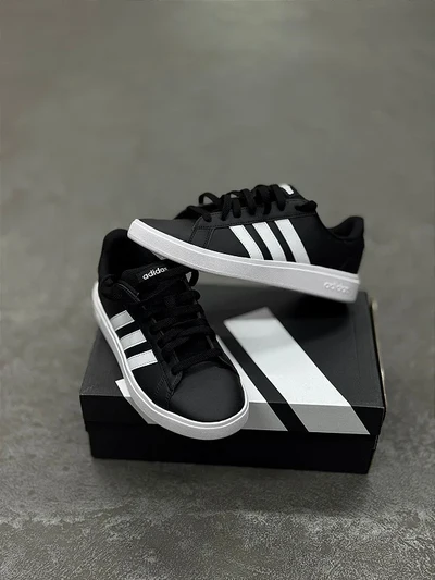 TÊNIS ADIDAS GRAND COURT BASE 2.0 (PRETO)