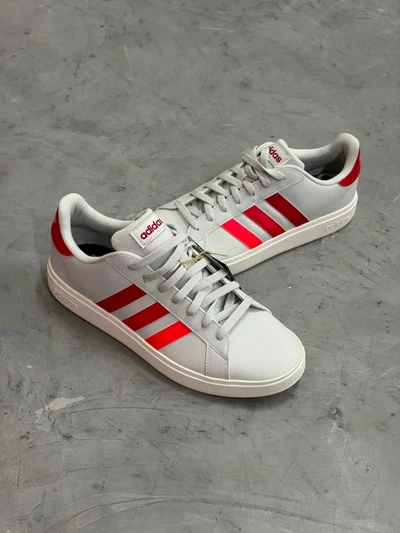 TÊNIS ADIDAS GRAND COURT 2.0 (CINZA/VERMELHO)