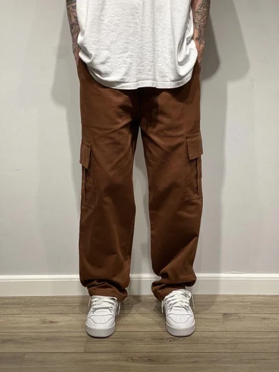 CALÇA CARGO MARROM (sarja premium)