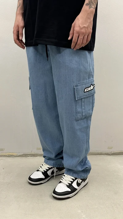 CALÇA CARGO JEANS 90’S