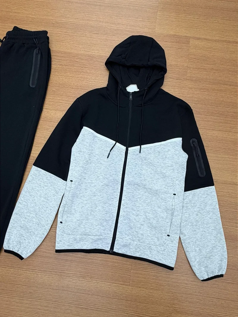 CONJUNTO MOLETOM TECH (preto/mescla)